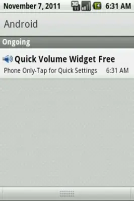 Quick Volume Widget Free android App screenshot 1